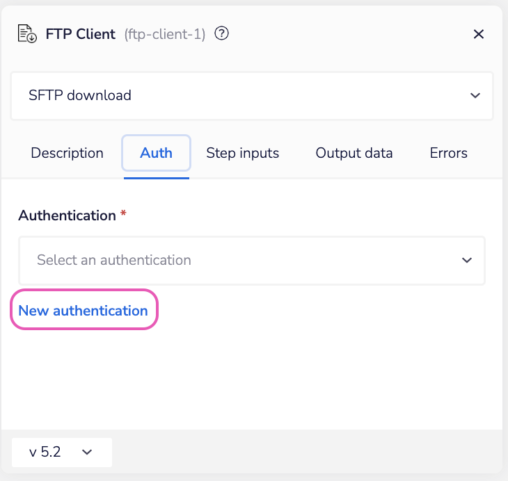 ftp-client-new-auth