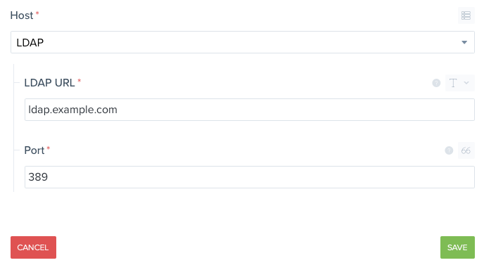 URL and Port in LDAP Auth