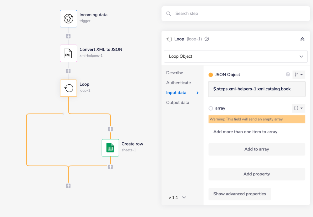 xml-helper-convert-to-json-loop