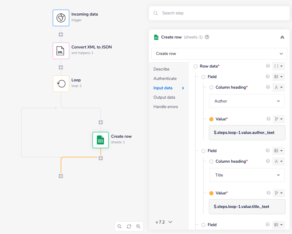 xml-helper-convert-to-json-create-row