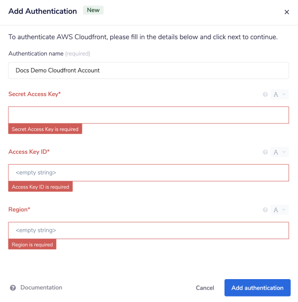 aws-cloudfront-auth-popup