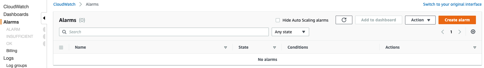 aws-console-create-alarm
