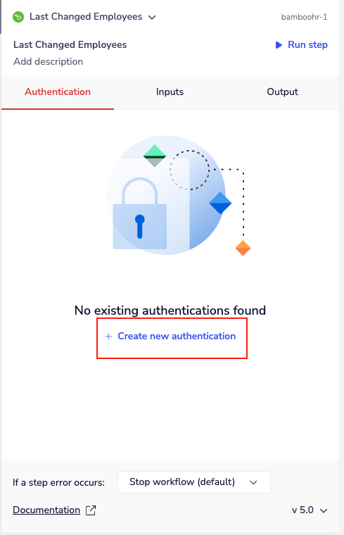 Create bamboohr auth