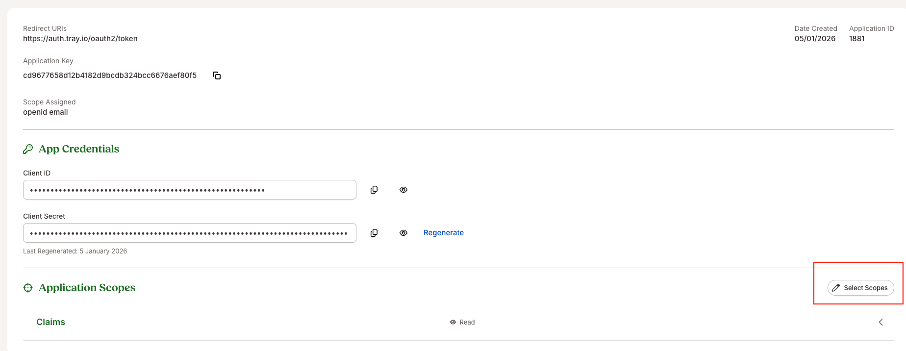 Bamboohr scopes button
