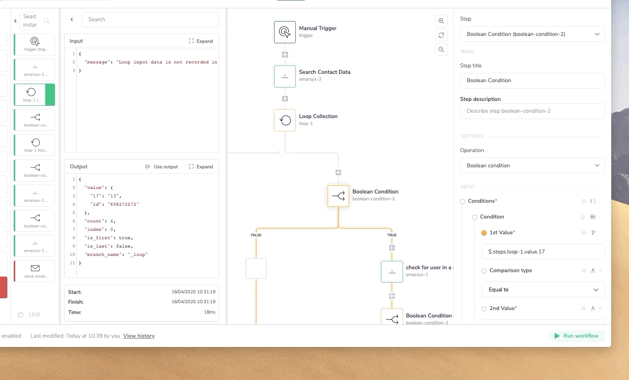 emarsys-loop-over-results