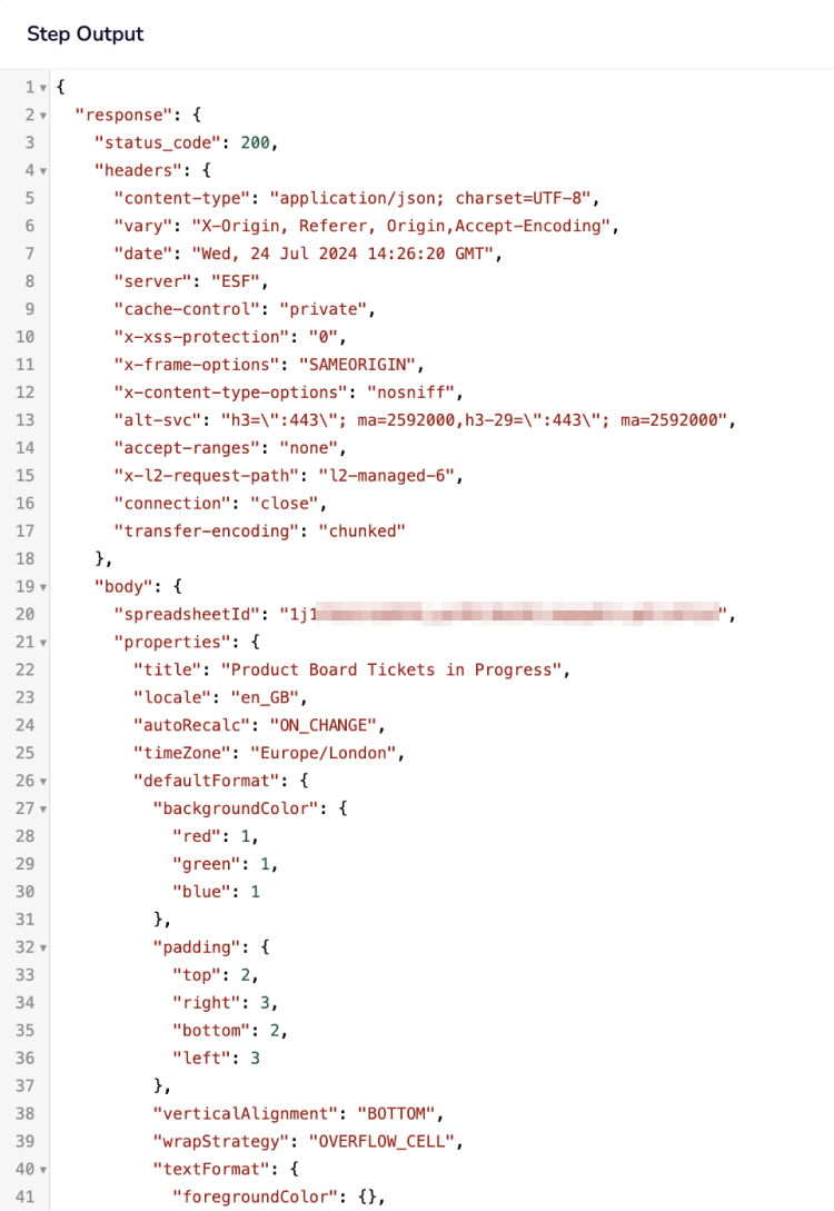 http-client-google-sheets-step-output