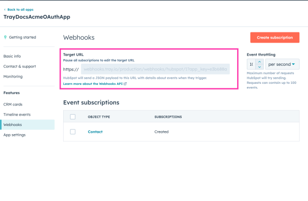 hubspot-custom-oauth-app-webhook