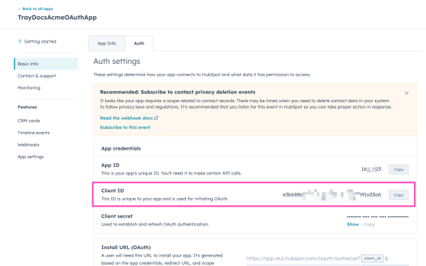 hubspot-custom-oauth-app-clientid