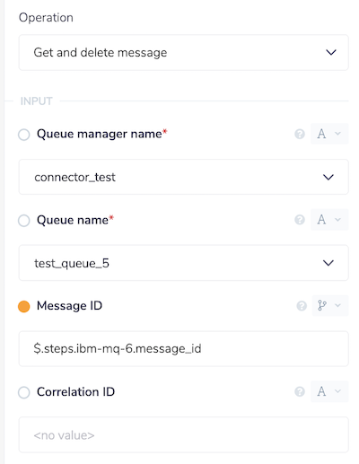 Get message input