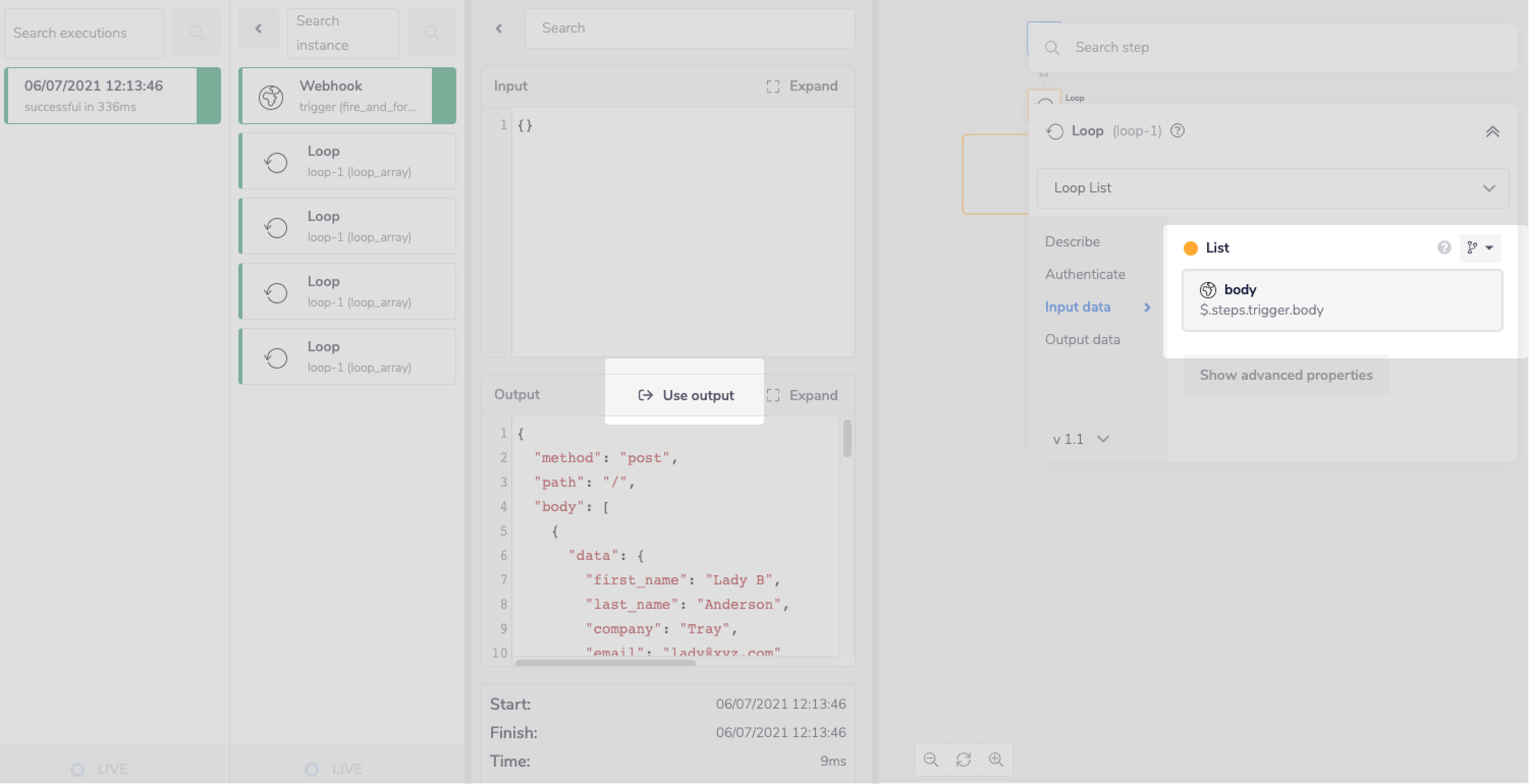 lemlist-loop-list-output