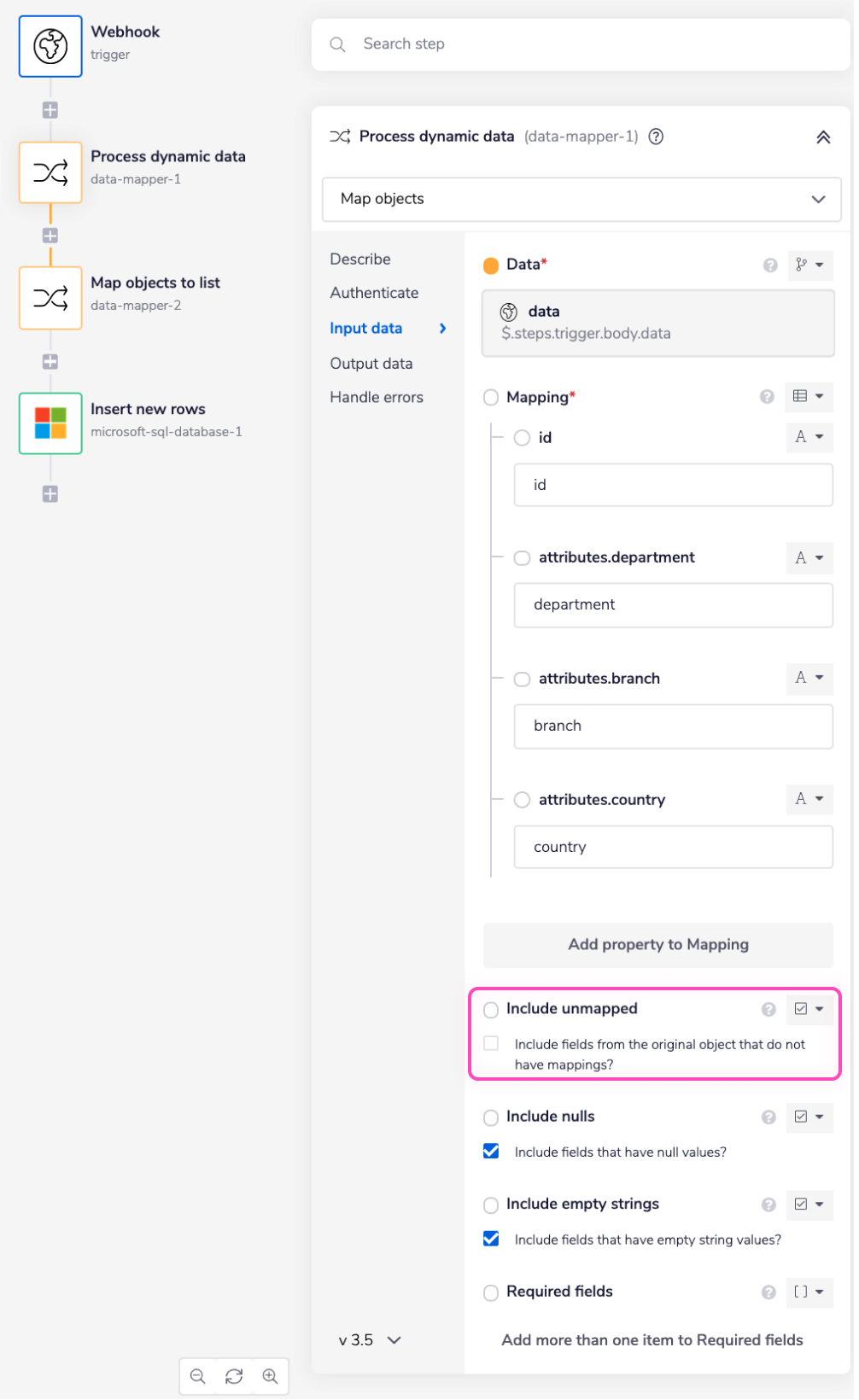 mssql-process-dynamic-data-flat-json