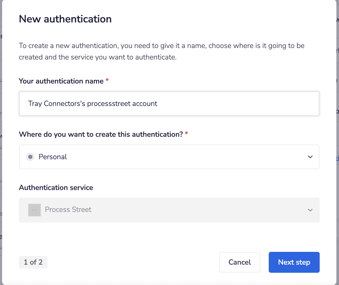 The authentication flow 