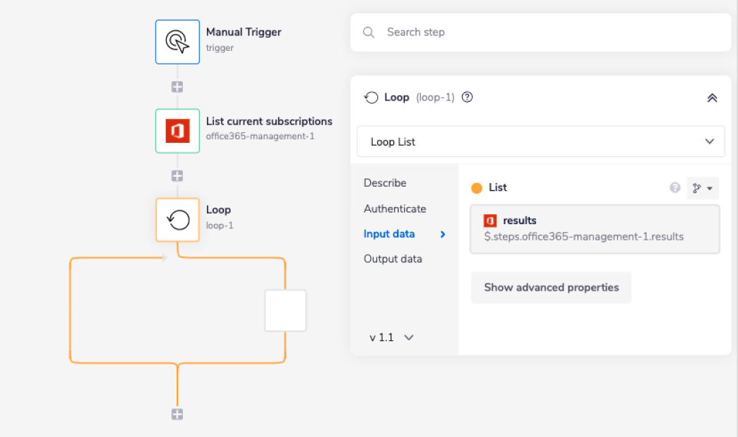 office365-management-step-loop
