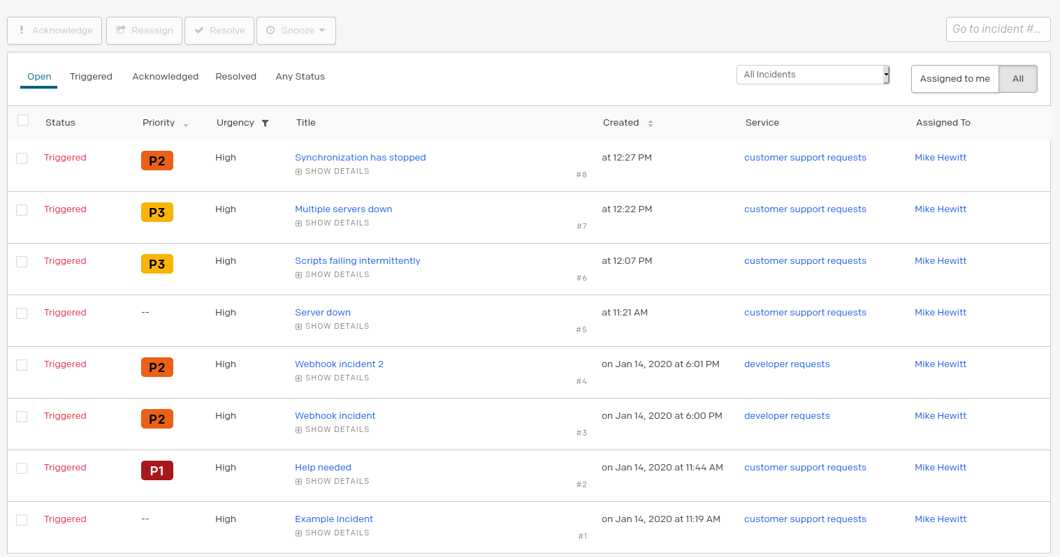 pagerduty-incidents-list