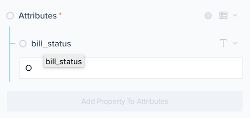 Filter by bill status