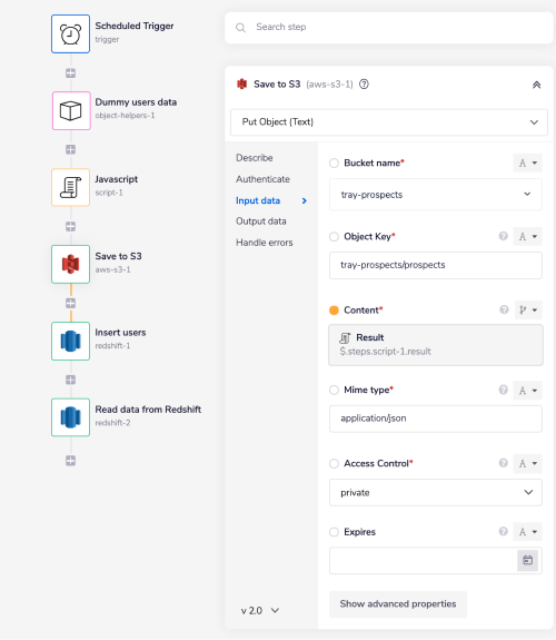 redshift-s3-save-to-bucket