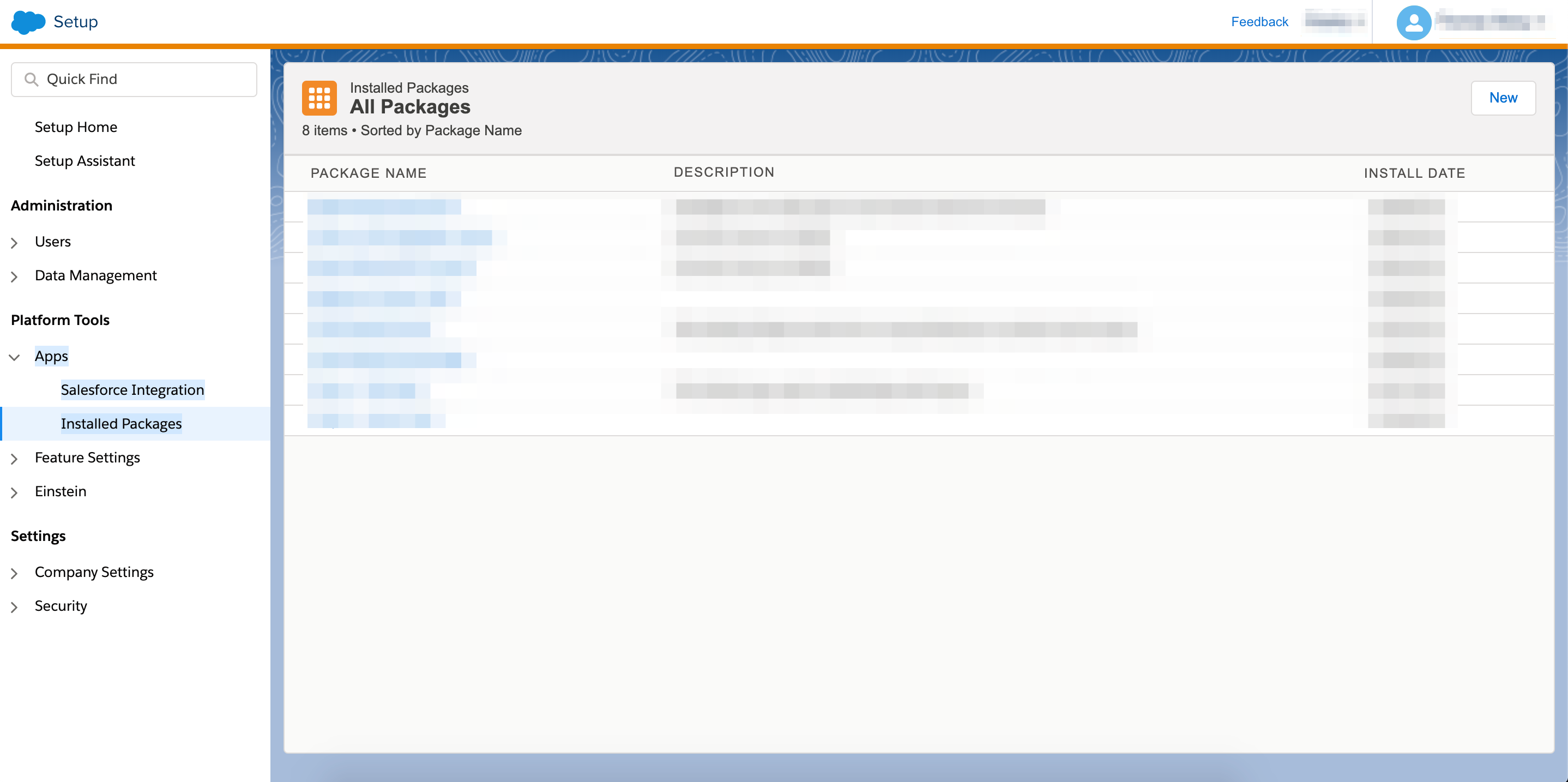 salesforce-marketing-installed-packages