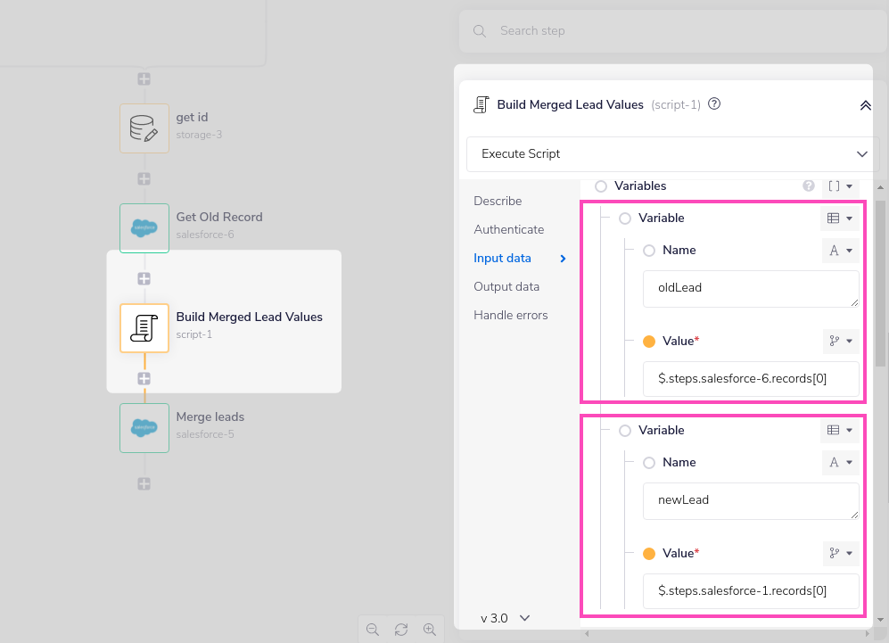 script-oldlead-newlead-variables
