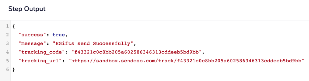 sendoso-success-output
