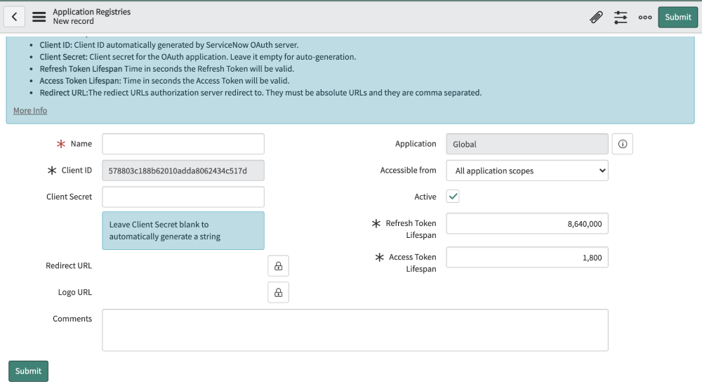 servicenow-new-application