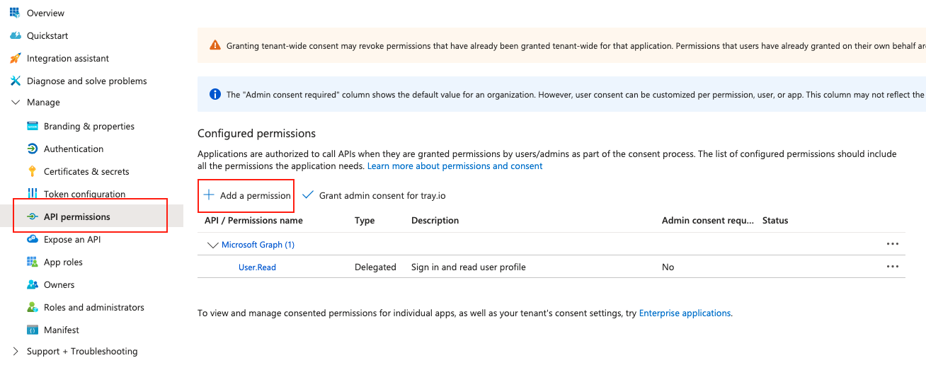 SharePoint v4 add permission button in API permissions