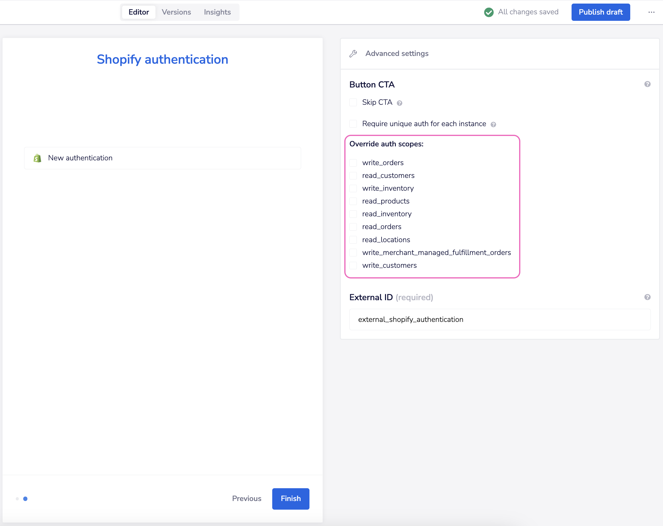 shopify override scopes