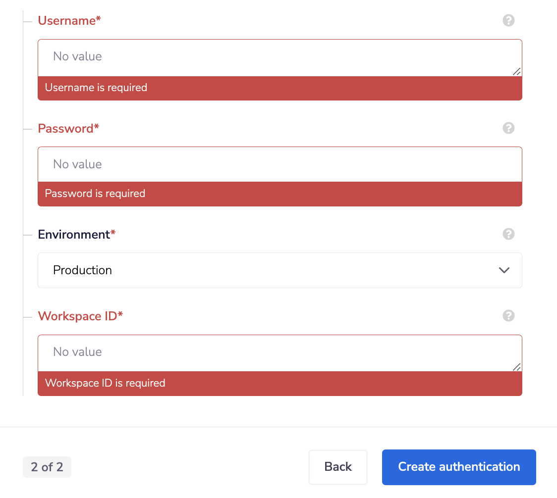 Authentication Pop-up Modal