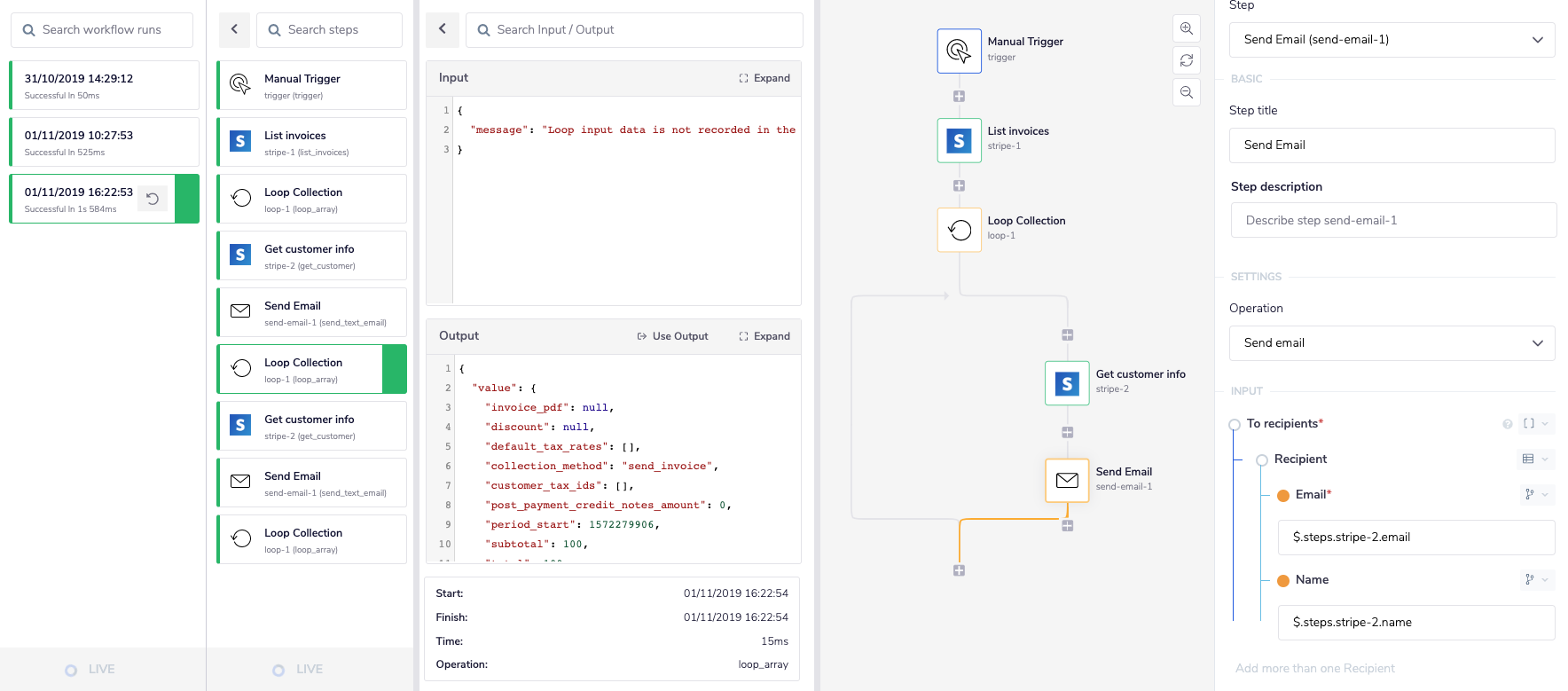 Correctly running workflow