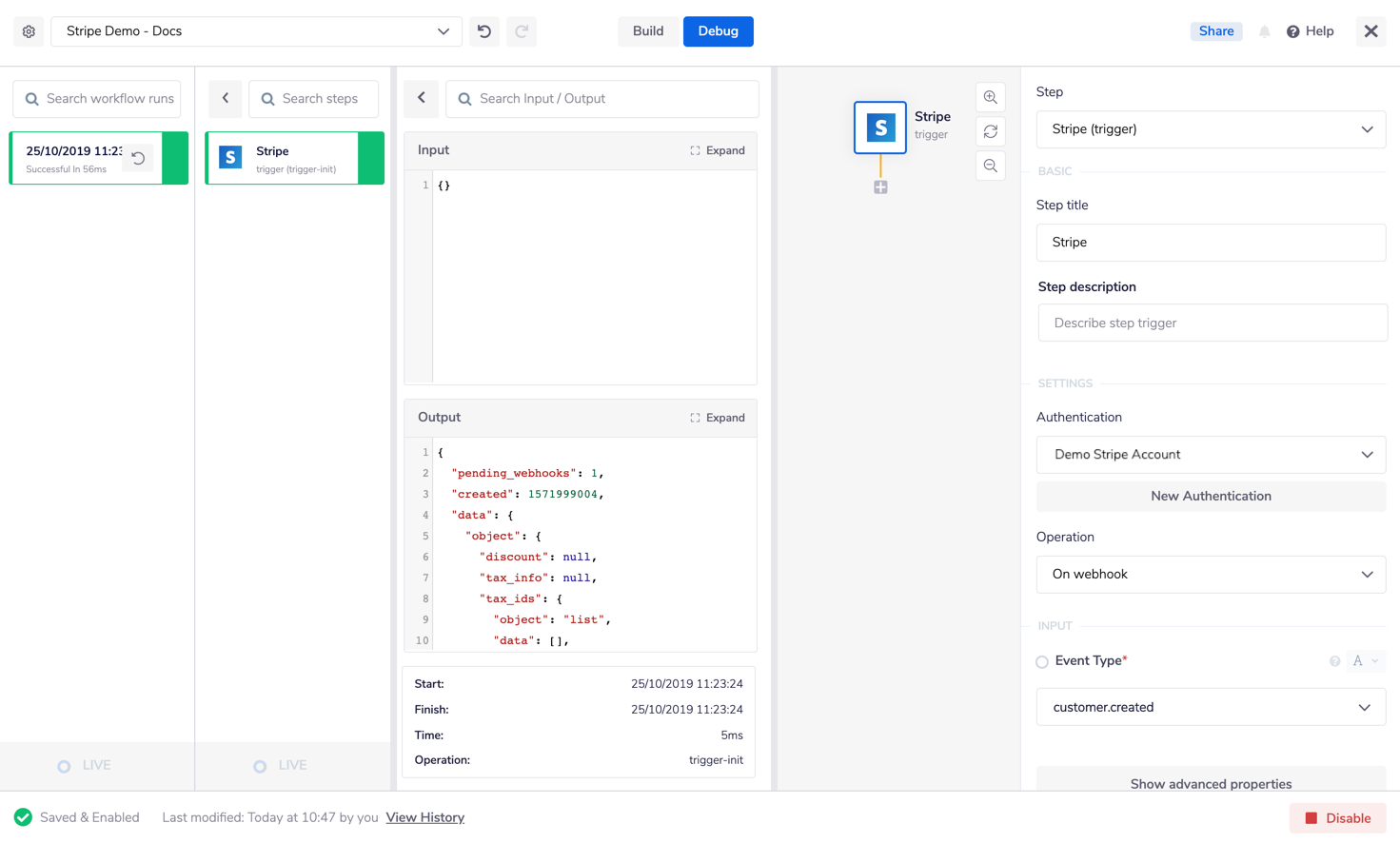 Successful Trigger event