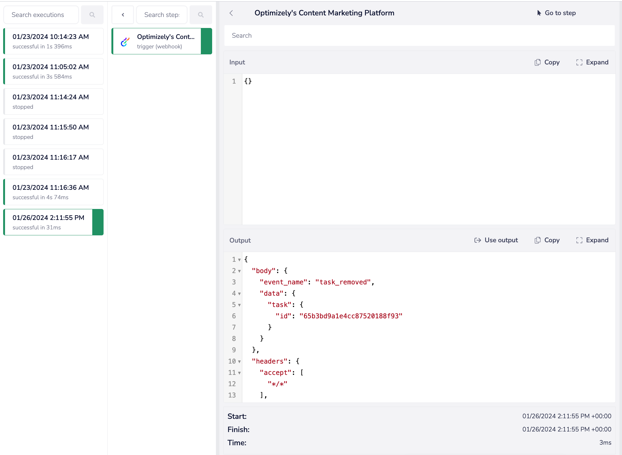 welcome-trigger-debug