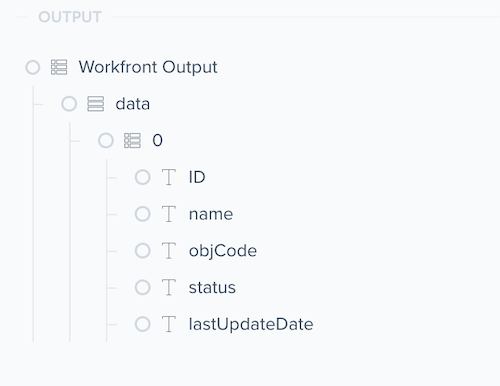 Updated output schema