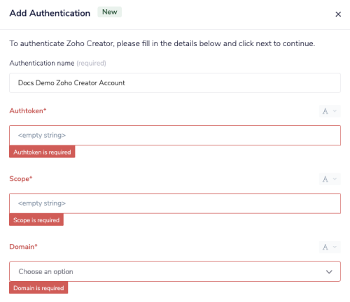 zoho-creator-tray-auth