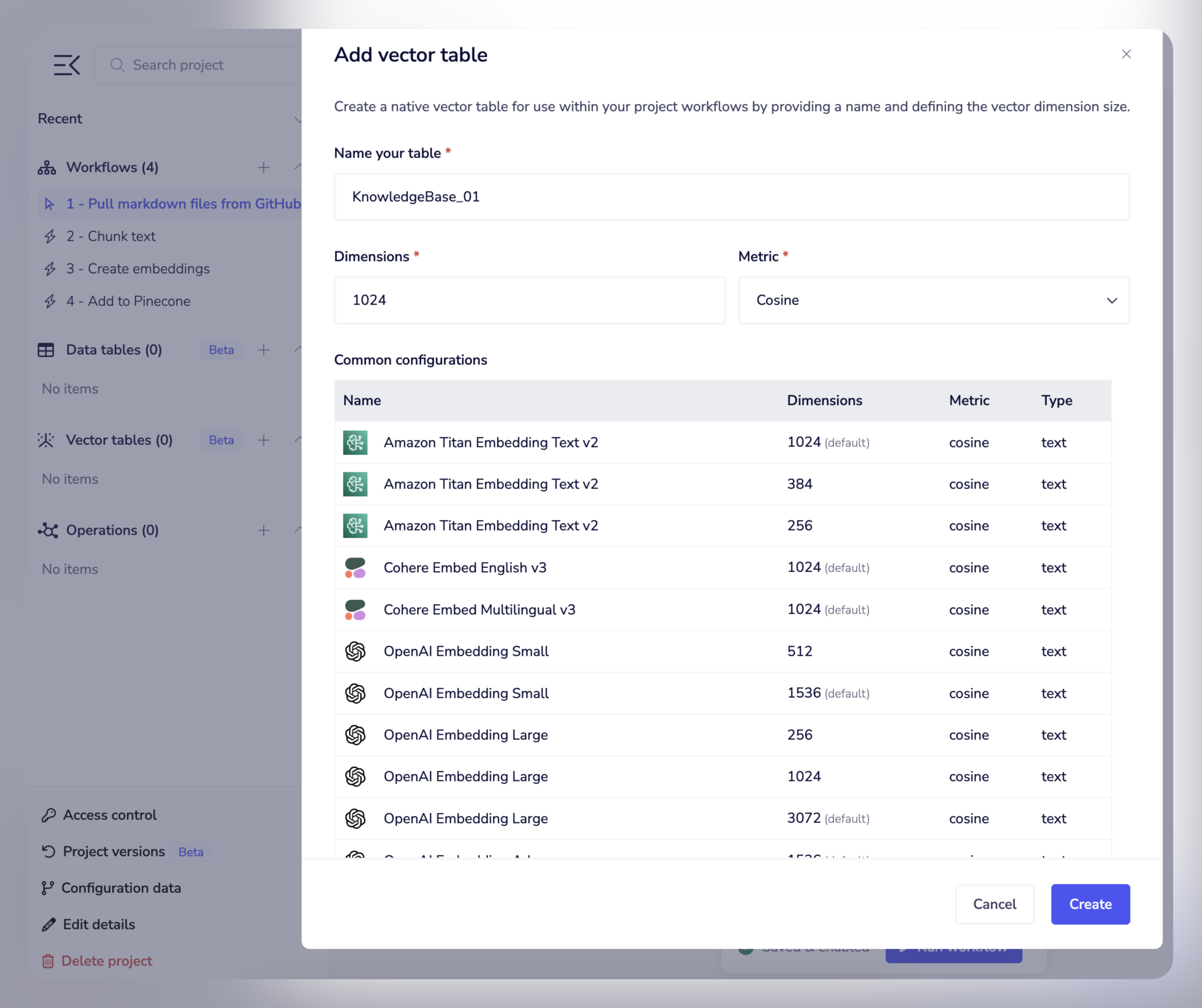 Screenshot - vector table setup 20241008