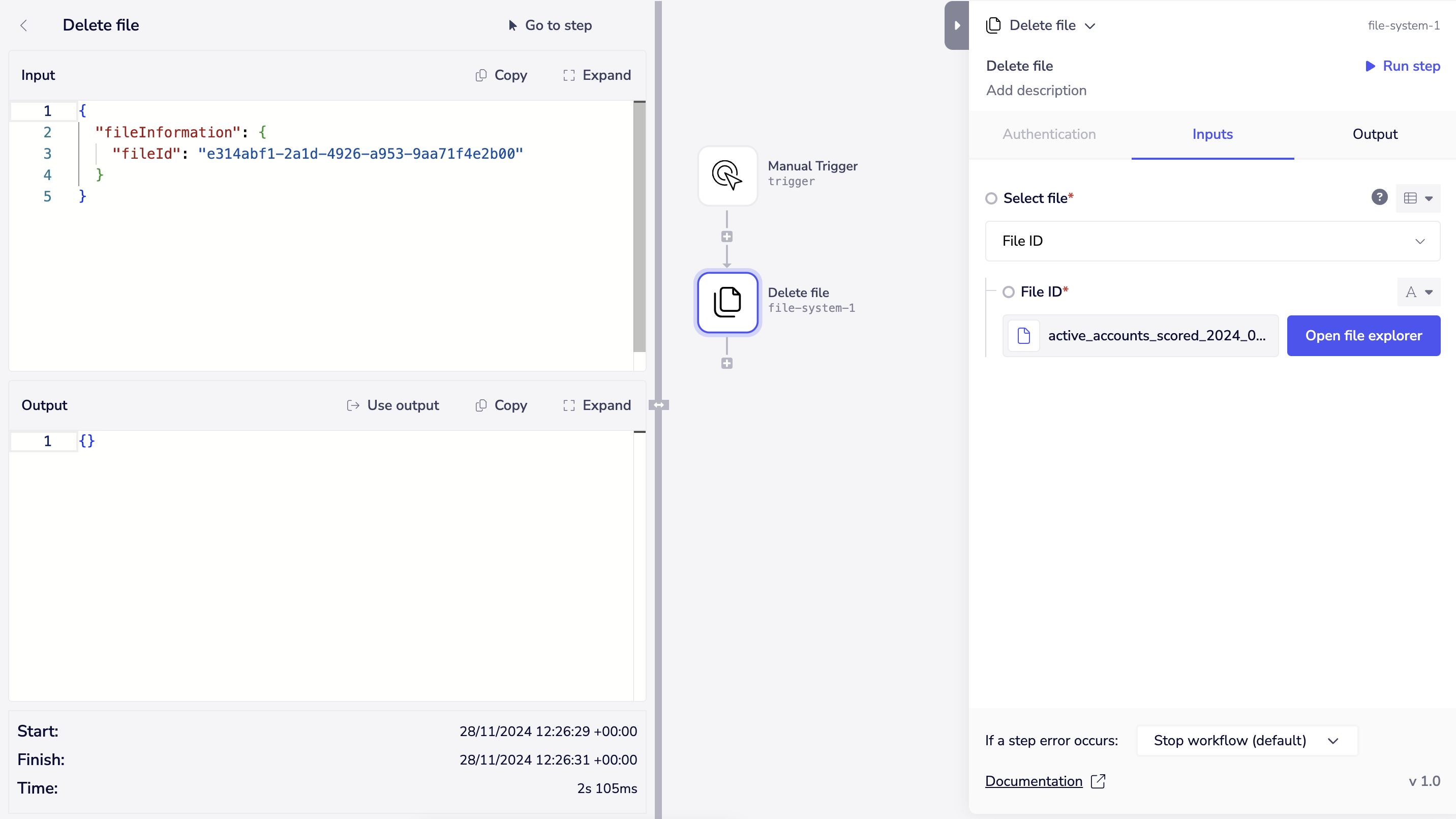 fss - delete file op