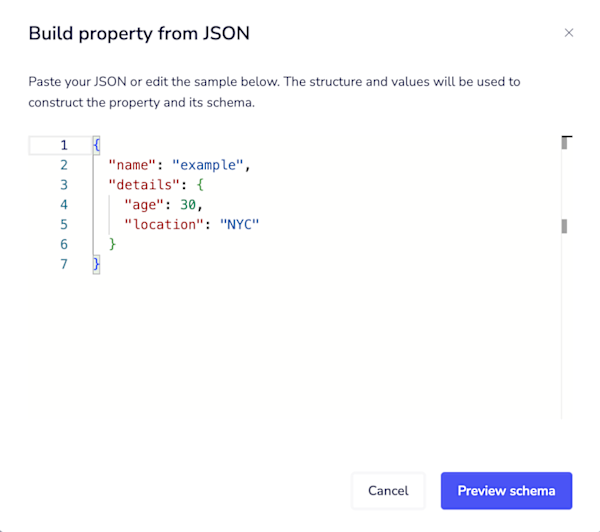 build-from-json-input