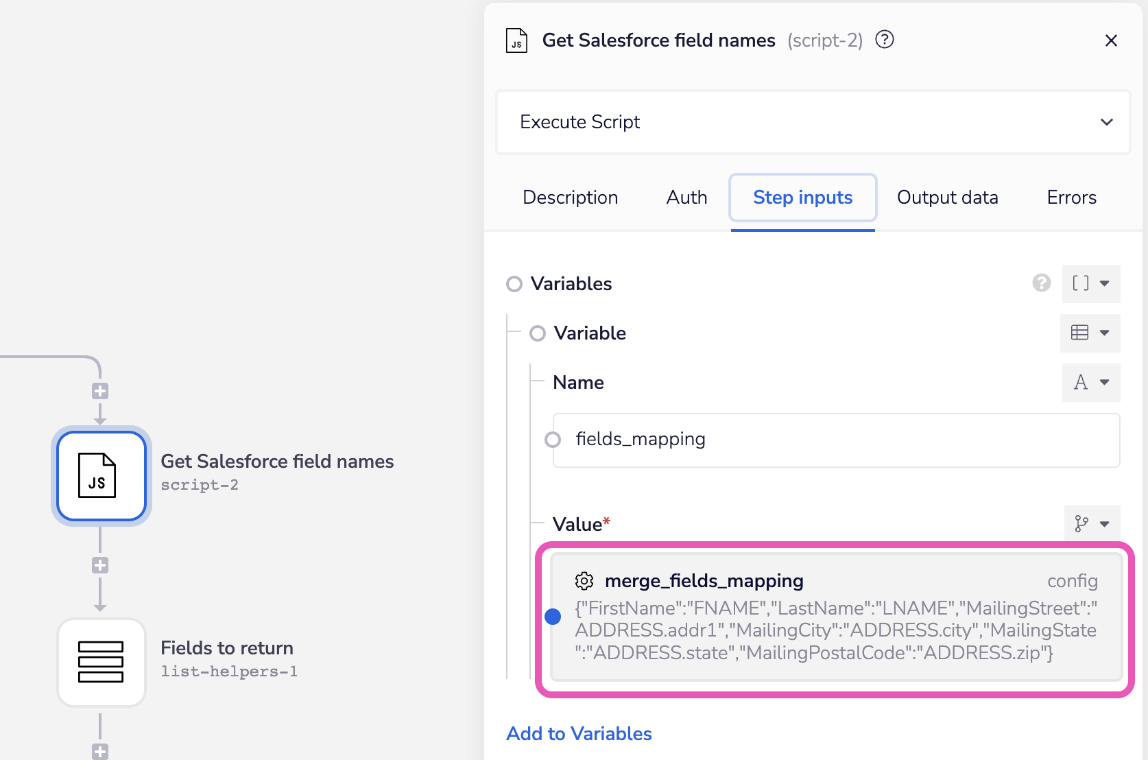 dataMappingIntro setConfig