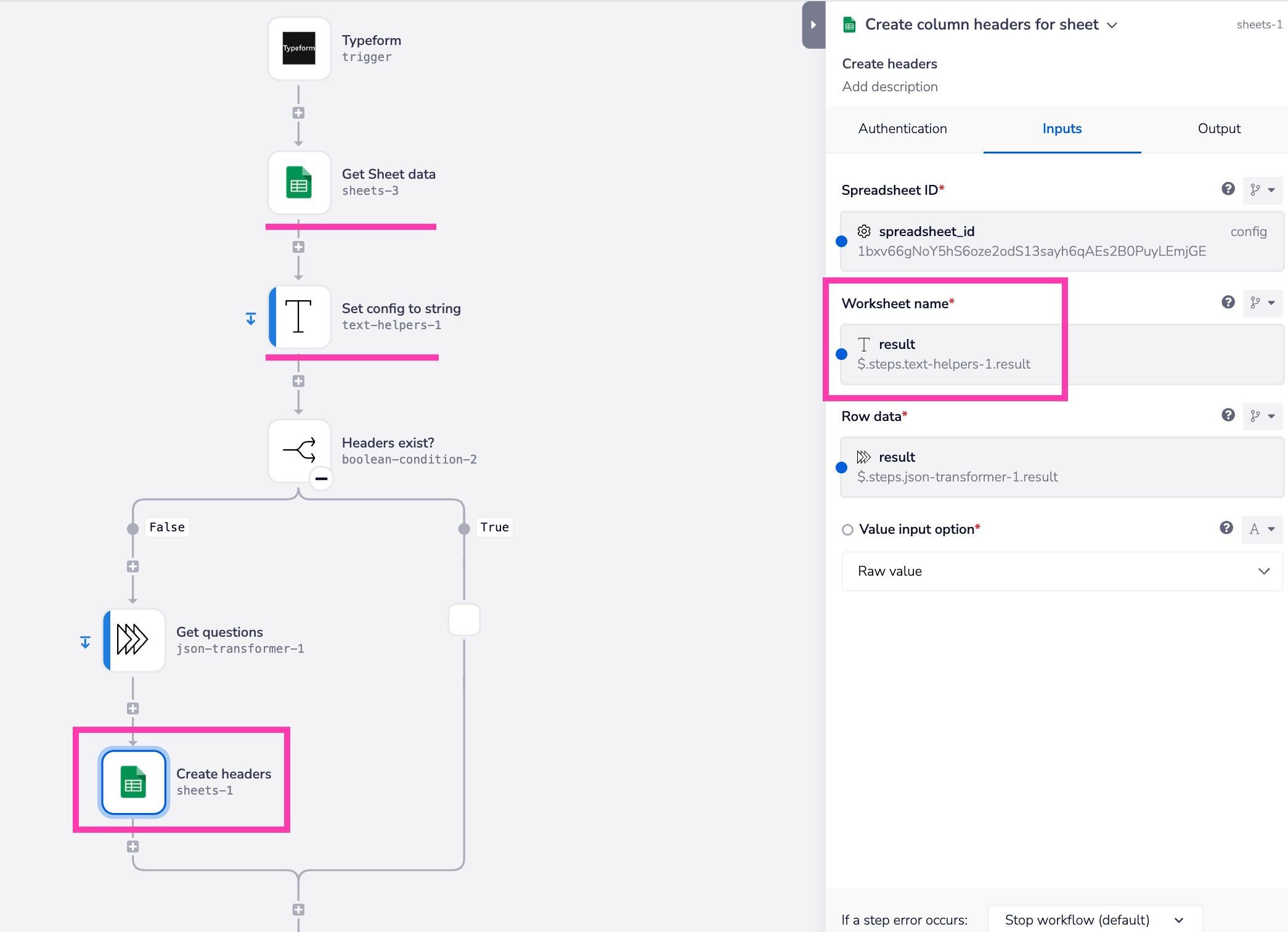 sheets-use-same-config