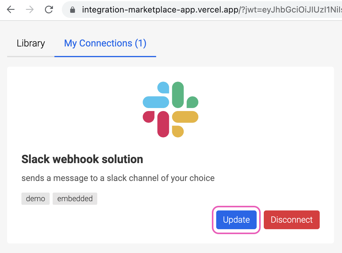 updateInstance marketplace
