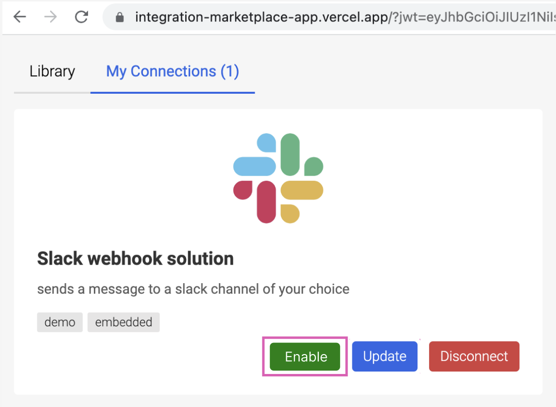 enableInstance marketplace